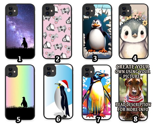 Penguin rubber phone case - rubber,