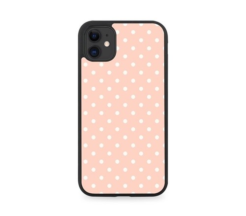 Pale pink polka - pale, rubber