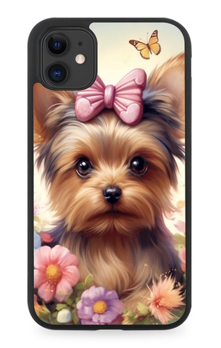 Floral yorkshire terrier - floral,