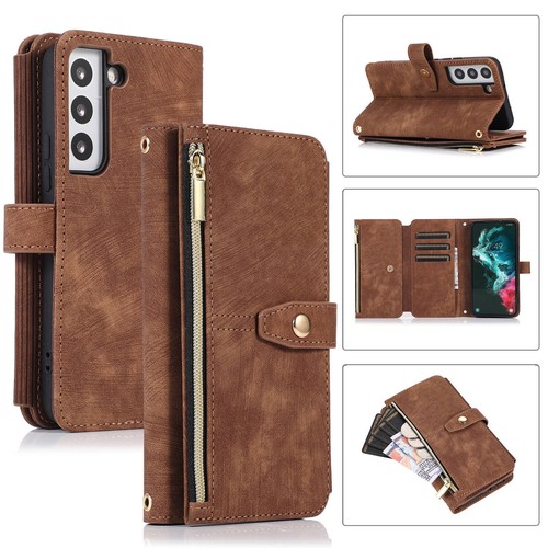 Leather zip wallet phone case - wallet,