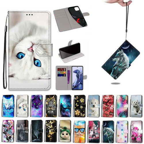 Flower cat wallet phone - flower, case