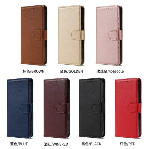 Leather flip wallet case - leather,