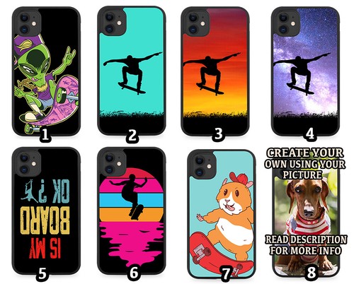 Skateboarder rubber phone case - skateboarder,